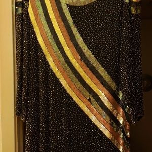 Vintage Judith Ann Plus Beaded gown "Cleopatra"